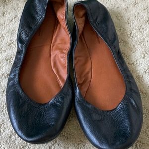 BCBG Black Leather Flats - Size 9.5